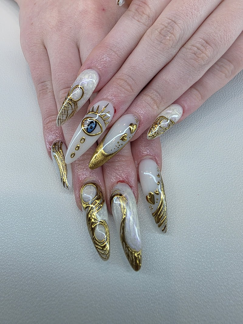 Acrylic nail extensions by Ann